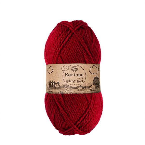 Melange Wool Röd