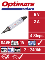 TecMate Optimate Solar inkl. 10W solpanel