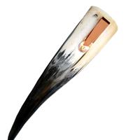 Wetstone holder, cow horn