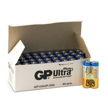 Batteri GP Ultra Plus LR6/AA 40st/fp