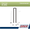 Klammer 40/25 Galv 10M