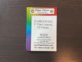 5" Clam Leaves, 16 pieces
