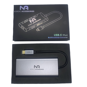 Nordic Accessories NOR-UH07-3 7-in-1 USB-C Dock