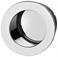 Skjutdörrshandtag Ø48,5mm Blank crom