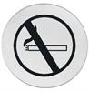 Skylt No-smoking Rostfritt stål matt