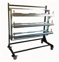 Rubber carpet rack, stand-alone 