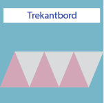 Trekantbord med tekst