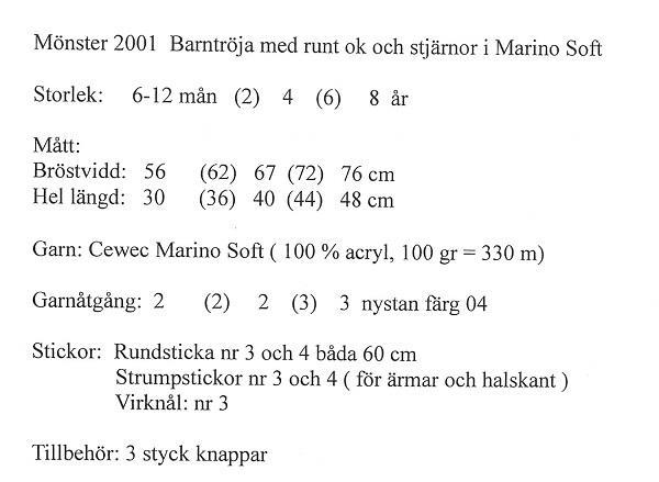 Diligence indendørs Magnetisk Barntröja med runt ok i Marino Soft - Grunnebo Garn AB