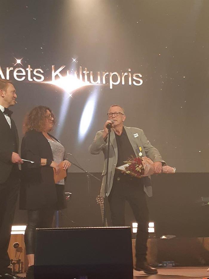 Rune Persson,  föreningens ordförande som fick under Markshow 2019, Företagarnas kulturpris