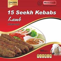 Crown Seekh Kebab Lamb 15*10 pkt