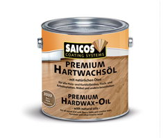 Saicos Premium Hardwax Oil Pure Transparent Matt 2500 ml