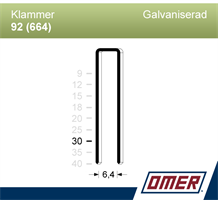 Klammer 92/30 Galv 5M 6723001