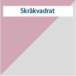 Skråkvadrat med tekst