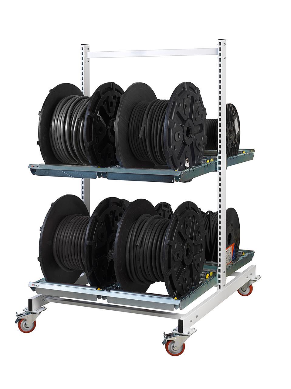 Hydraulic hose dispensing rack