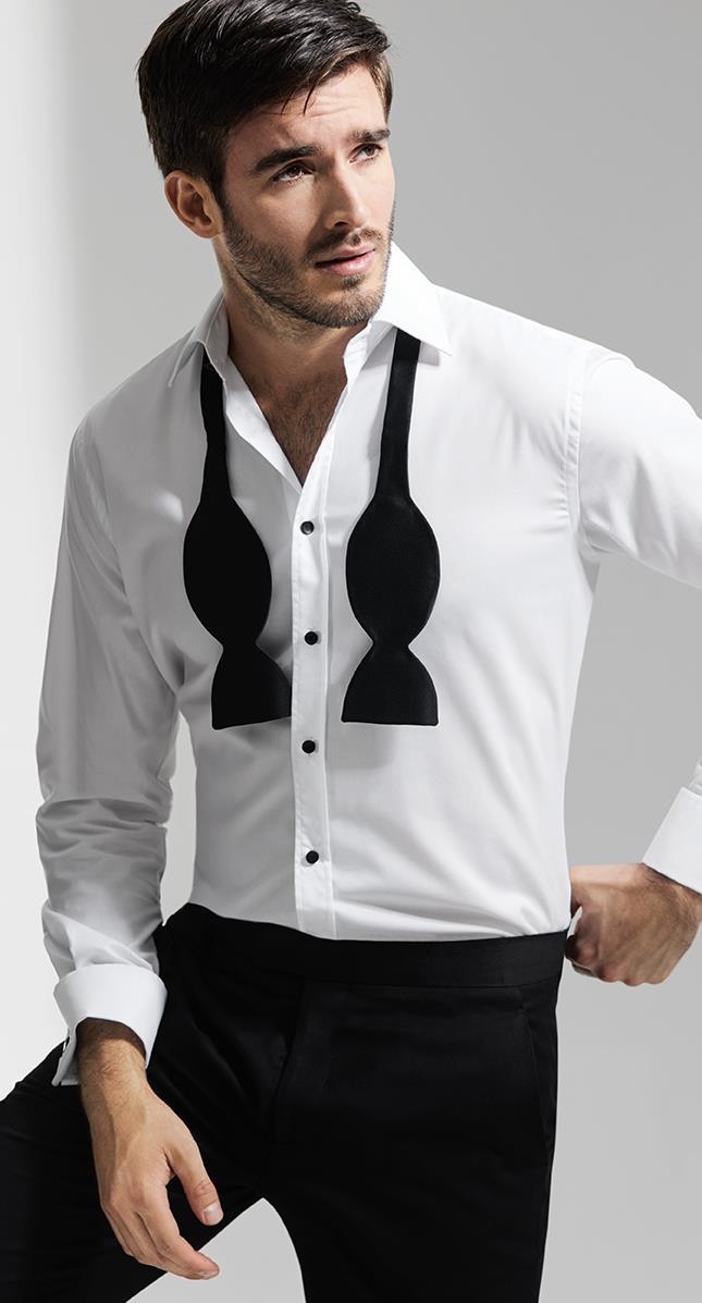 Wilvorst skjorte med svarte knapper 