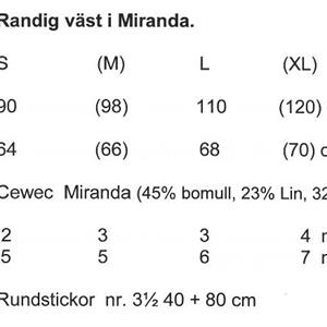 Randig damväst i Miranda