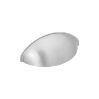 Skålhandtag 2532 - c/c=64 mm - Rostfri look