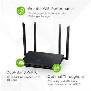 ZyXEL NBG7510 AX1800 DualBand Wifi6 Gigabit Router