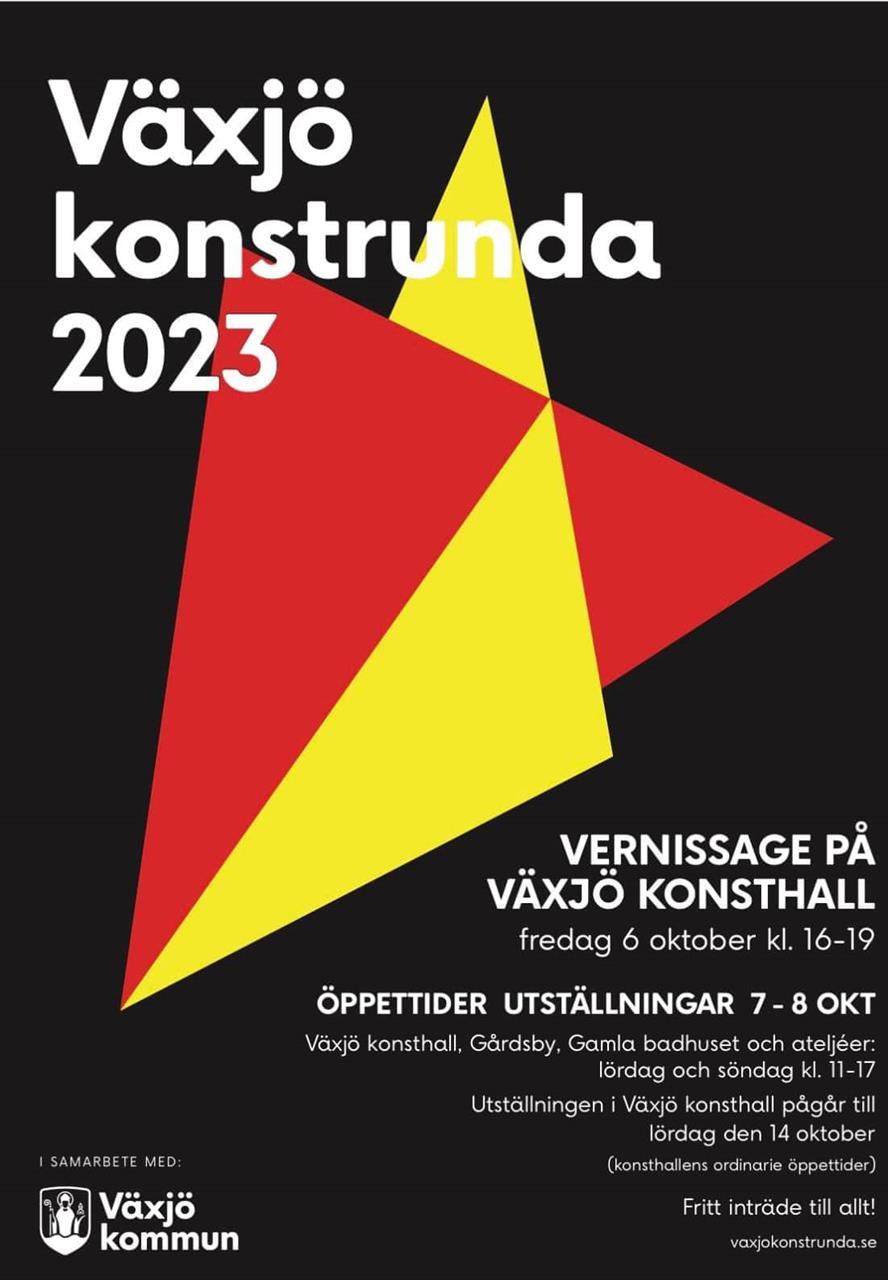 Affisch Växjö konstrunda 2023.