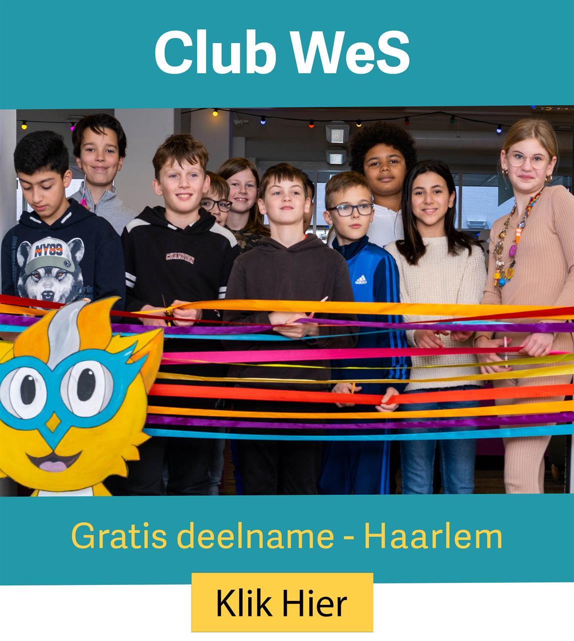 Club WeS is er voor alle kinderen van 8 t/m 12 jaar
