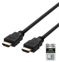DELTACO ULTRA High Speed HDMI-kabel, 48Gbps, 2m, svart L/B