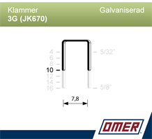 Klammer 3G/10 Galv