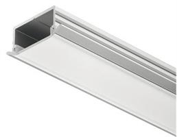 Led aluprofil infälld 2500mm, milky