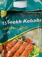 Crown Green Chilli Seekh Kebab Lamb 15X10pkt
