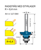 Avrundningsfräs  R=6.4 / D=25.8 / L=11