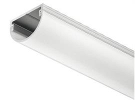Led aluprofil låda 18*12.5mm rund milky