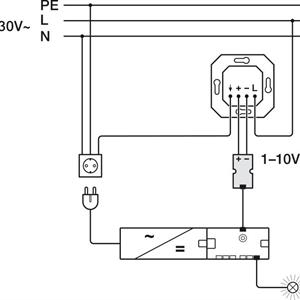 LED Dimmer-Gränssnitt - Loox, 12/24V