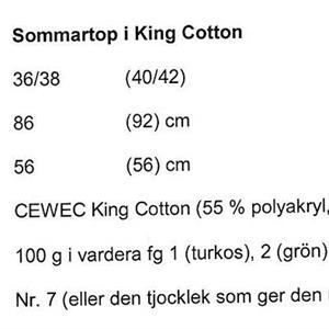 Sommartop i King Cotton