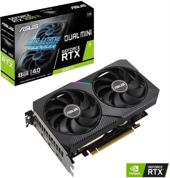 ASUS GeForce RTX 3060TI 8GB GDDR6 DUAL MINI V2 (LHR)