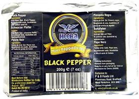 Heera Mini Papad Black pepper 10 x 200g