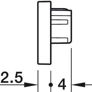 LED profil Ändkåpa, för Häfele Loox5-profil 2101