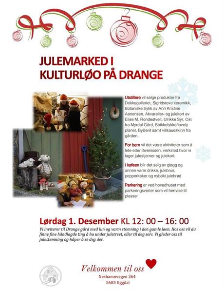 Julemarknad på Drange 2018 laurdag 1. desember