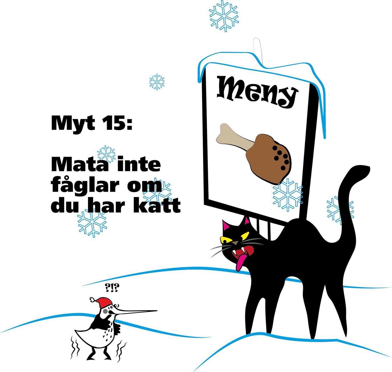 Myt 15: Mata inte fåglar om du har katt!