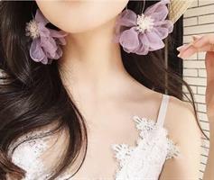 Violetit kukkakorvakorut
