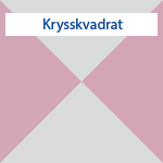 Krysskvadrat med tekst