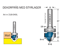 Dekorfräs m lager M-198