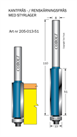 Kantfräs D=13 L=51 TL=110 S=8