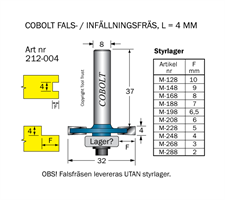 Falsfräs L=4 D=32 S=8 SL=37