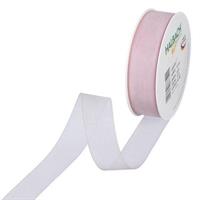 Band 25 mm 50 m/r organza pale berry