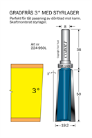 Gradfräs 3° m styrlager M-148