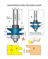 Kontraprofilfräs R=4.8 D=41 Not=6 S=12