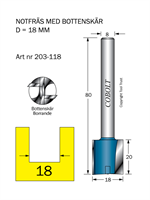 Notfräs D=18 L=20 TL=80 S=8