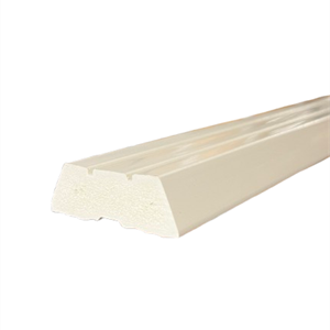 PVC sprosse 45x16 mm Hvit - 205 cm