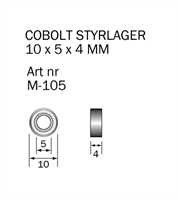 M-105 Kullager 10 x 5 x 4 mm