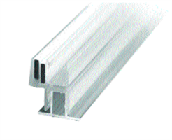 Veggprofil m/magnetlist 180 gr. for 6 mm glass