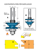 Kontraprofilfräs R=5 D=43 Not=6 S=12